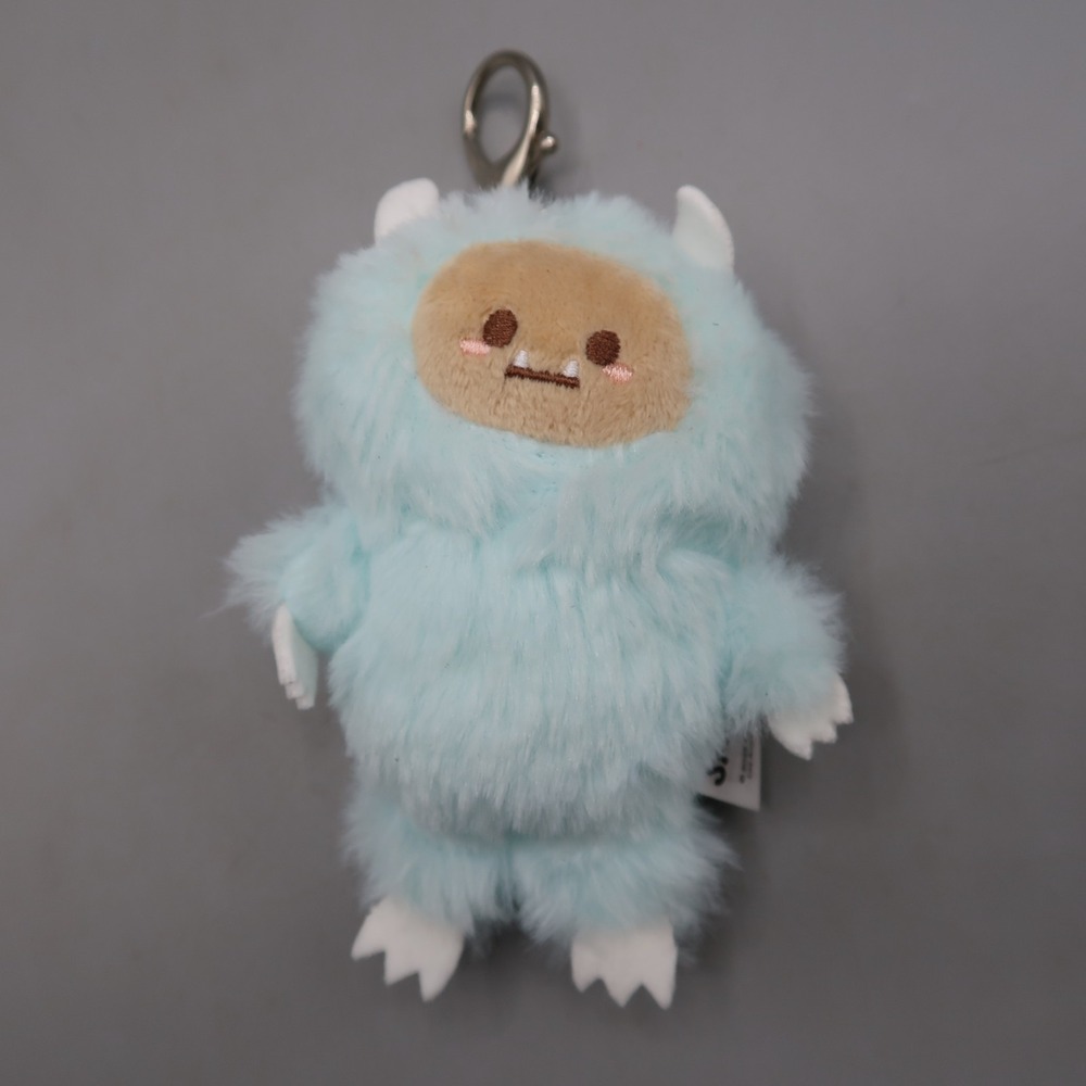 Hank Yeti Goes Pastel Plush Series Smoko 4-Inch Plush Key Chain Bag Charm Blue